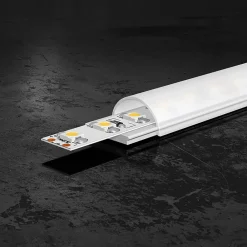 EVN Led Strips > APFLAT5 alu-profil, 200 cm, halvrundt dæksel