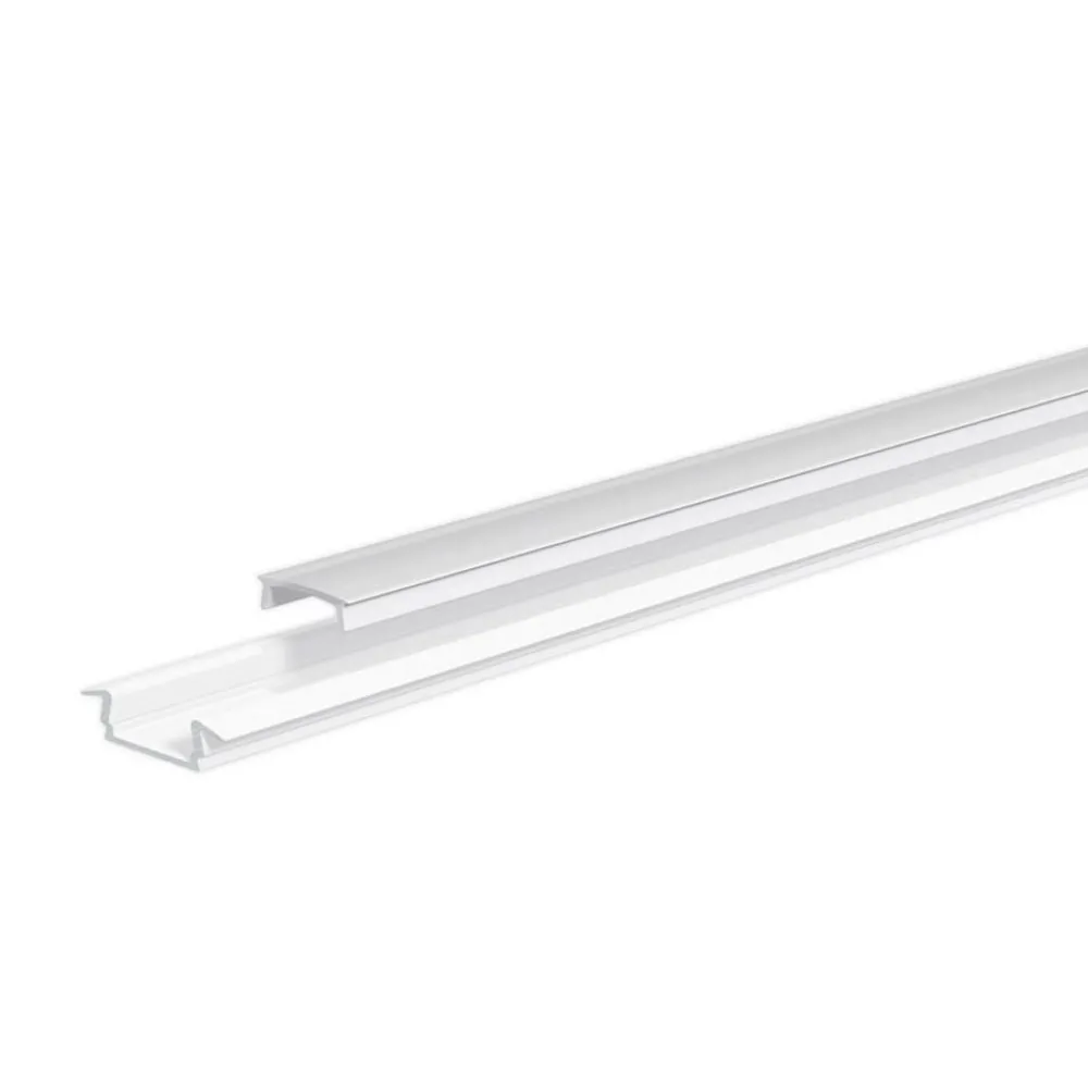 Led Strips ^ EVN APFLAT3 alu-profil, 200 cm T-profil, hvid