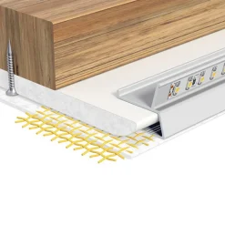 EVN Led Strips > APTBU alu-profil, vægrettet, 100 cm, alu