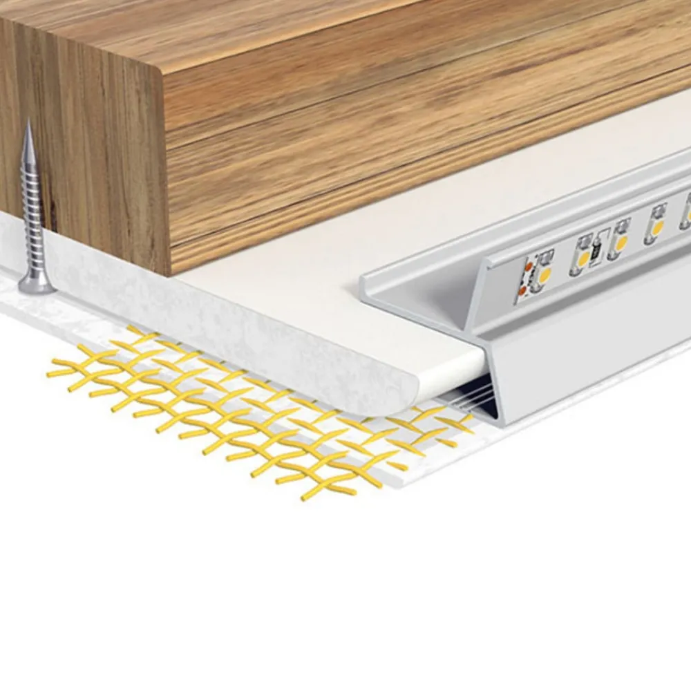 EVN Led Strips > APTBU alu-profil, vægrettet, 200 cm, alu