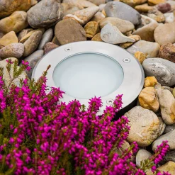 Nedgravet Udebelysning|Udendørs Spot ^ EVN Erizo LED indbygningsgulvlampe Ø 18cm 12W