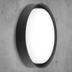EVN Udendørs Loftlamper > LED udendørs loftlampe Tectum, antracit, Ø 25 cm