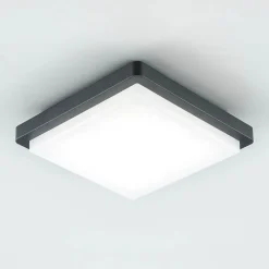 Udendørs Loftlamper ^ EVN LED udendørs loftlampe Tectum, 23x23 cm, antracit, 150°