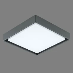 Udendørs Loftlamper ^ EVN LED udendørs loftlampe Tectum, 24x24 cm, antracit, 110°
