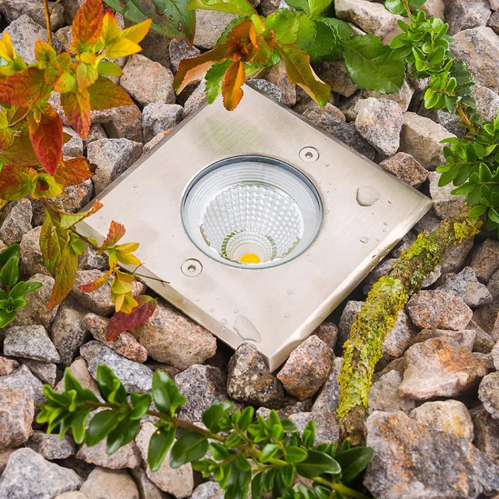 EVN Nedgravet Udebelysning > Meerkat LED indbygget gulvlampe, kantet, 3W
