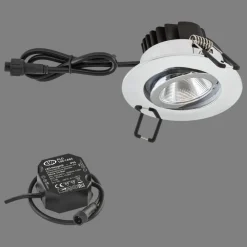 EVN Udendørs Loftlamper > PC65 udendørs indbygningslampe, 3.000 K krom