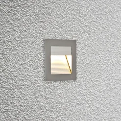 Indbygningsspots ^ EVN P2140 LED-vægindbygningslampe, 3.000 K, alu