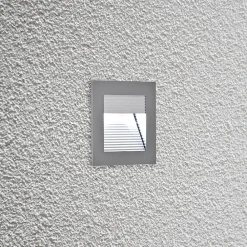 EVN Indbygningsspots > P2140 LED-vægindbygningslampe, 6.000 K, alu