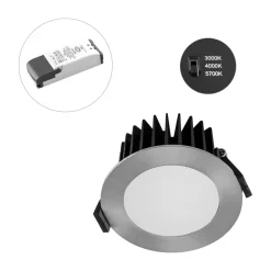 Udendørs Loftlamper ^ EVN Solido85, 230V, dæmpbar, CCT, krom