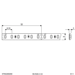EVN Led Strips > STR5424 LED-stripe IP54 5 m 48 W 4.000 K