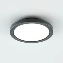 Udendørs Loftlamper ^ EVN Tectum LED udendørs loftlampe, rund med glas