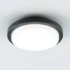 Udendørs Loftlamper ^ EVN Tectum LED udendørs loftlampe, rund, Ø 24,6 cm