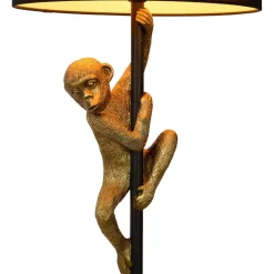Lucide Gulvlamper|Gulvlamper > Extravaganza Chimp gulvlampe, guld mat/sort