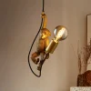 Lucide Pendellamper|Pendellamper > Extravaganza Chimp pendel, guld mat/sort