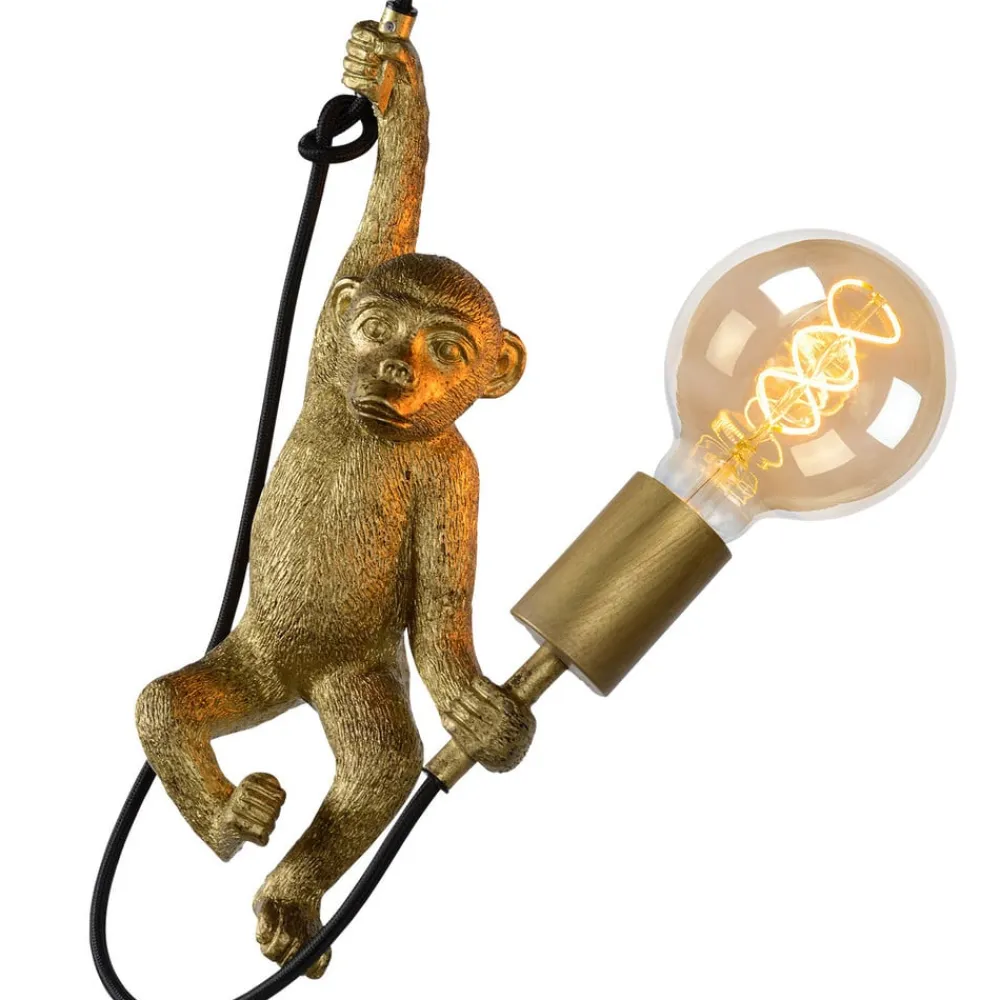 Lucide Pendellamper|Pendellamper > Extravaganza Chimp pendel, guld mat/sort