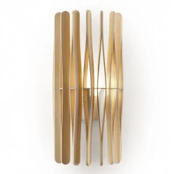 Fabbian Væglamper > Stick bordlampe i træ, cylinderformet