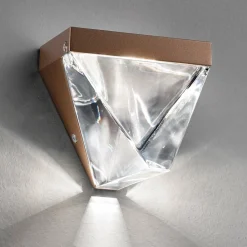Fabbian Væglamper > Tripla - krystal-LED-væglampe, bronze