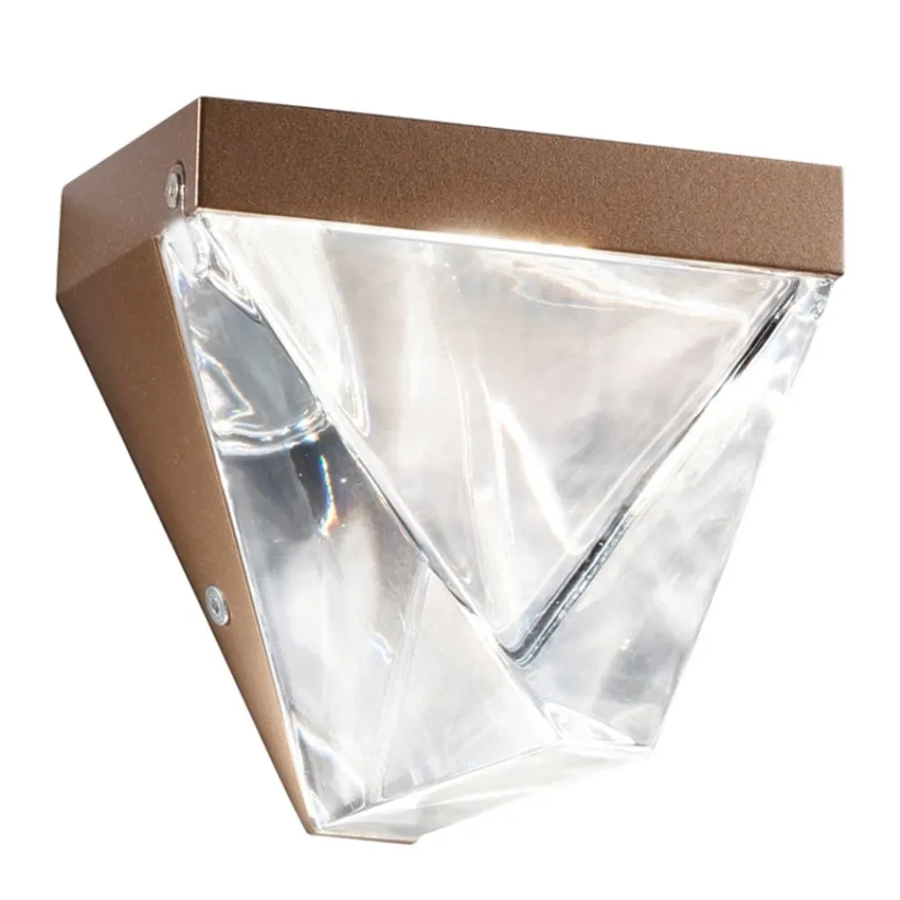 Fabbian Væglamper > Tripla - krystal-LED-væglampe, bronze