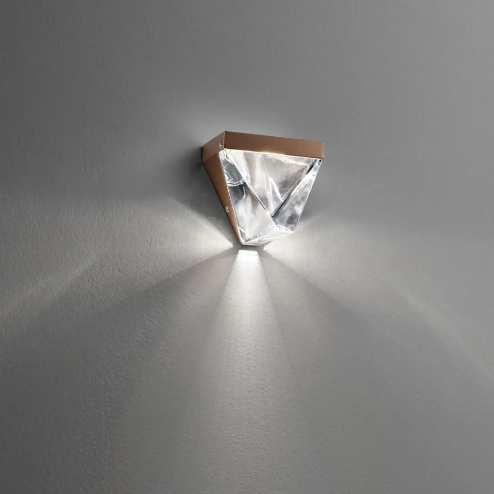 Fabbian Væglamper > Tripla - krystal-LED-væglampe, bronze