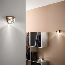 Fabbian Væglamper > Tripla - krystal-LED-væglampe, bronze