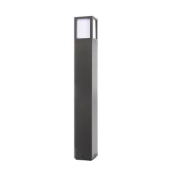 Deko-Light Gadebelysning > Facado II vejlampe, højde 65 cm, kantet, mørkegrå/opal