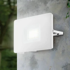 Udendørs Spot ^ EGLO Faedo 3 udendørs LED-spot, hvid, 50 W