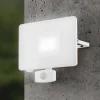 EGLO Væglampe Med Sensor|Udendørs Spot > Faedo 3 udendørs LED-spot med sensor, hvid, 50 W