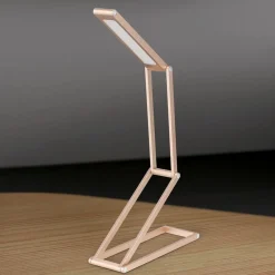 ORION Gang|Bordlamper > Falto LED genopladelig bordlampe, guldfarvet, aluminium, justerbar