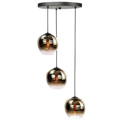 Lampeskærme ^ HighLight Fantasy Apple-lampeskærm, guld, Ø 22 cm, glas