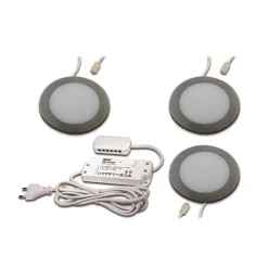 Underskabsbelysning ^ Hera FAR 58 integreret LED-møbellys 3 stk, 3 W, 4.000 K