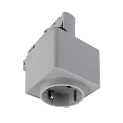 Deko-Light Skinnesystem > 3-fase skinne D Adapter til ledningsudtag, grå, 1380 W