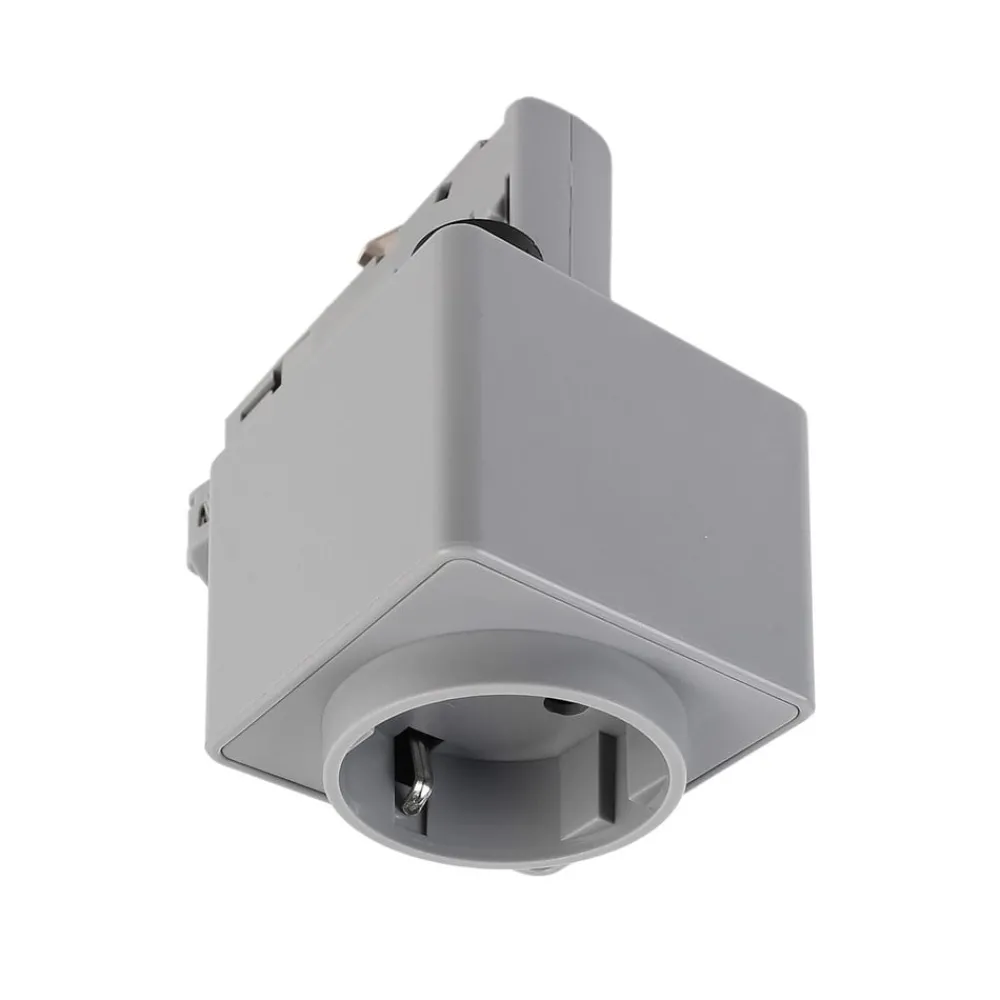 Deko-Light Skinnesystem > 3-fase skinne D Adapter til ledningsudtag, grå, 1380 W
