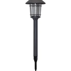 Solcellelamper|Udendørs Spot ^ STAR TRADING Filip LED-solcellelampe i grafit med jordspyd