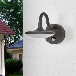 Lucande Væglampe Med Sensor|Terrassebelysning > Finny - LED-udendørsvæglampe med bevægelsessensor