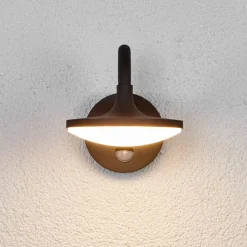 Lucande Væglampe Med Sensor|Terrassebelysning > Finny - LED-udendørsvæglampe med bevægelsessensor