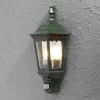 Konstsmide Væglampe Med Sensor|Væglamper > Firenze udendørs væglampe halvcirkel, sensor, grøn