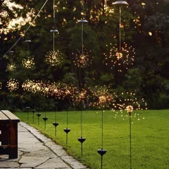 STAR TRADING Solcellelamper > Firework LED-solcellelampe med jordspyd, 100 cm
