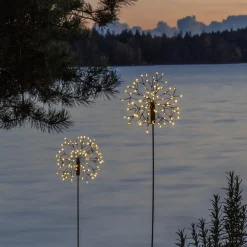 STAR TRADING Dekorationsbelysning|Solcellelamper > Firework LED-solcellelampe med jordspyd, 85 cm