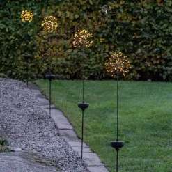 STAR TRADING Dekorationsbelysning|Solcellelamper > Firework LED-solcellelampe med jordspyd, 85 cm