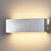 Lindby Væglamper|Væglamper > Firkantet aluminiums LED-væglampe Ranik