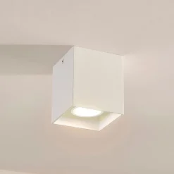 Loftlamper|Loftlamper ^ Arcchio Firkantet påbygnings downlight Carson i hvid