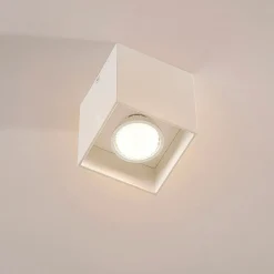 Loftlamper|Loftlamper ^ Arcchio Firkantet påbygnings downlight Carson i hvid