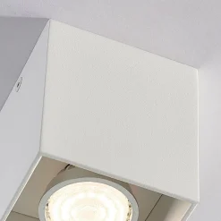Loftlamper|Loftlamper ^ Arcchio Firkantet påbygnings downlight Carson i hvid