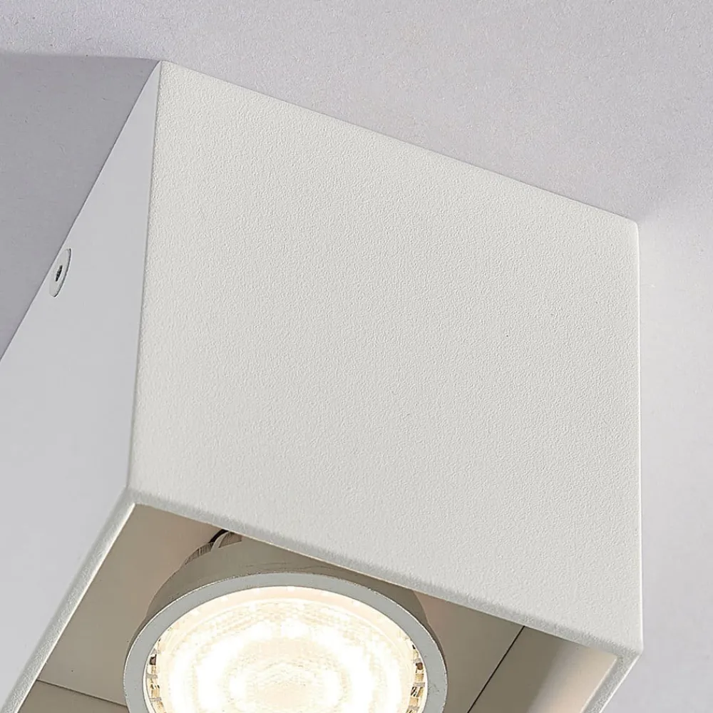 Loftlamper|Loftlamper ^ Arcchio Firkantet påbygnings downlight Carson i hvid