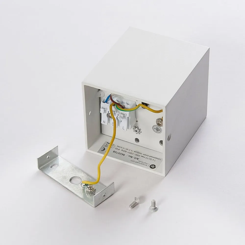 Loftlamper|Loftlamper ^ Arcchio Firkantet påbygnings downlight Carson i hvid