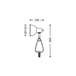 Briloner Bordlamper > Fix-klemmelampe, metalskærm, hvid