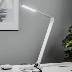 Arbejdsrum/Kontor|Bordlamper ^ Fabas Luce Flad LED-skrivebordslampe Wasp af aluminium