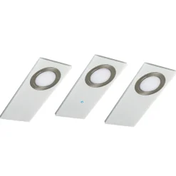 Evotec Underskabsbelysning > Flad Pano LED-underskabsbelysning i sæt med 3 hvid