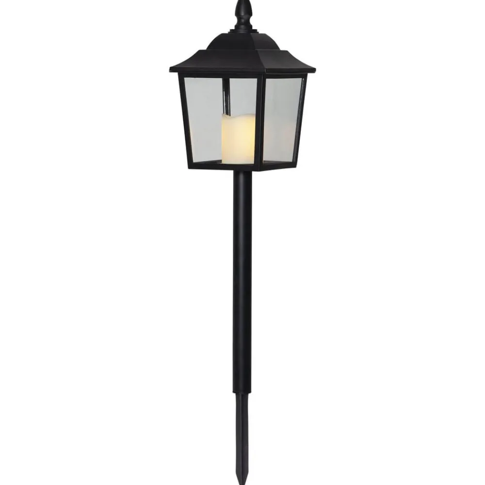 Dekorationsbelysning ^ STAR TRADING Flame Lantern LED-gravlygte, højde 52 cm