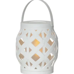 STAR TRADING Dekorationsbelysning|Terrassebelysning > Flame Lantern LED-lygte, hvid, højde 16 cm